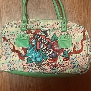 Ed Hardy True Love Tote Purse